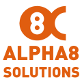 ALPHA8 Solutions logos_Logo orange